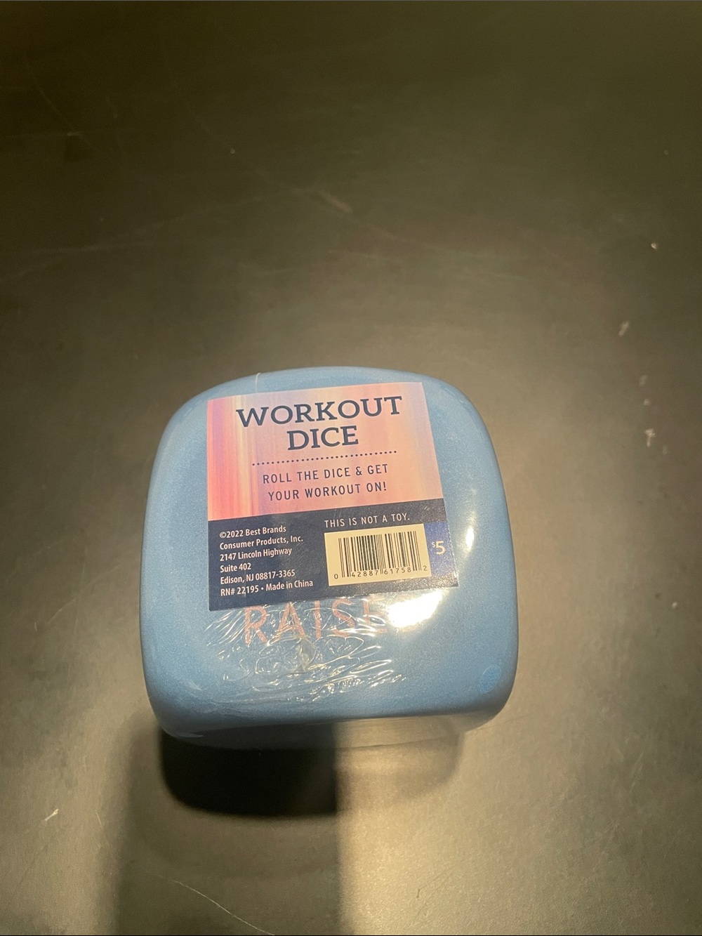 Workout Dice - Blue Fitness Routine Dice